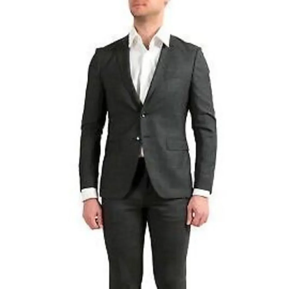 Hugo Boss Men's Reymond Wenten Extra Slim Fit Wool Two Button Blazer Size 44R